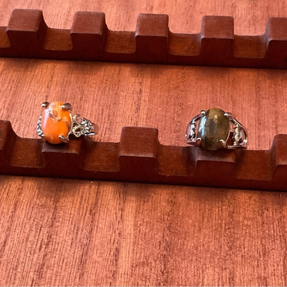 Set of 2 Unique Rings size 9, BN